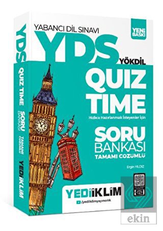 YDS - YÖKDİL Quiz Time Tamamı Çözümlü Soru Bankası