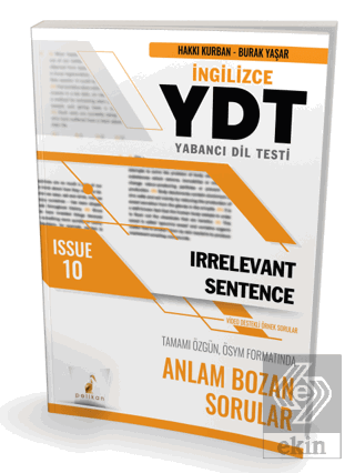 YDT İngilizce Irrelevant Sentence Issue 10