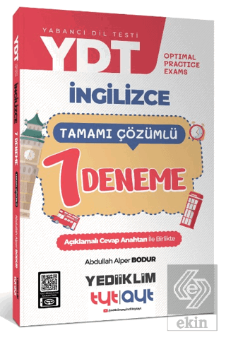 YDT Optimal Practice Exams Tamamı Çözümlü 7 Deneme