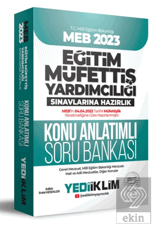 Yediiklim Yayınları 2023 MEB Eğitim Müfettiş Yardı