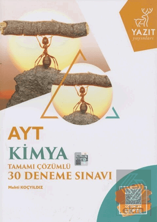 YKS AYT Kimya Tamamı Çözümlü 30 Deneme Sınavı