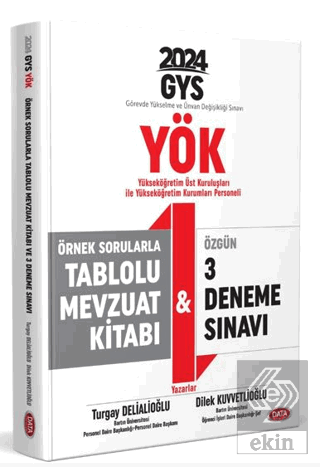 YÖK Üst Kuruluşları ile YÖK Personeli GYS Örnek Sorular Tablolu Mevzua