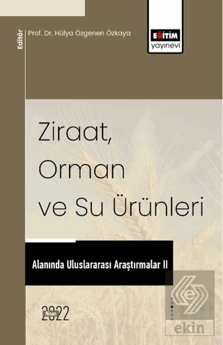 Ziraat, Orman Ve Su Ürünleri Alanında Uluslararası