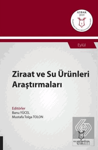 Ziraat ve Su Ürünleri Araştırmaları (AYBAK 2019 Ey