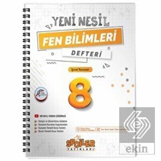 8. Sınıf Fen Bilimleri Yeni Nesil Defteri